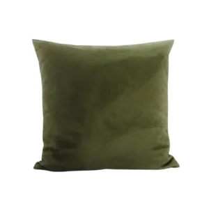 OLIVE VELVET THROW PILLOW